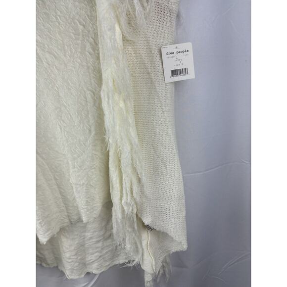 Free People Women's Top Treat Me Tender Color Ivory Size Small NWT boho Tank - Picture 4 of 10